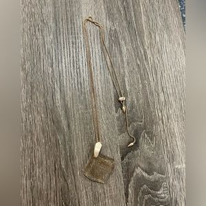 Kendra Scott Aislinn Rose Gold Long Pendant
Necklace Dusted Glass